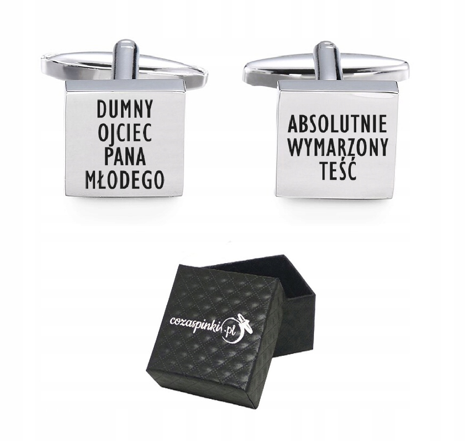 

Spinki do mankietów Dumny Ojciec Pana Młodego ślub