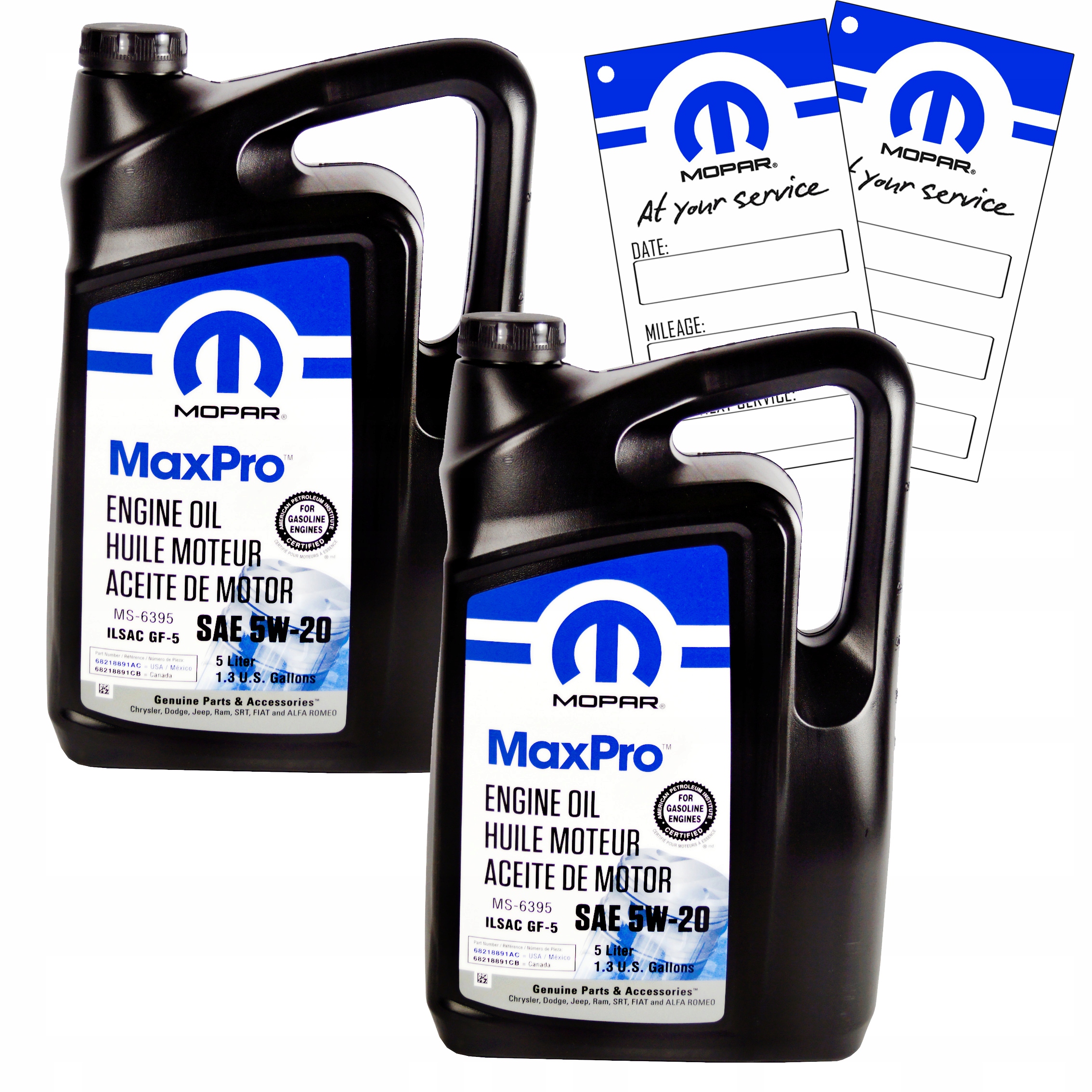 Olej Mopar 5W20 10L MS-6395 Jeep Chrysler Lancia