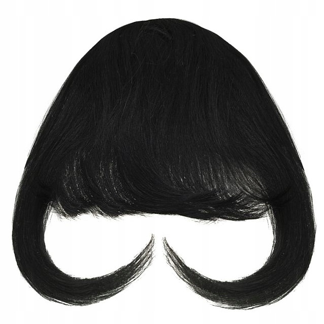 Připínací Hříva Přírodní Vlasy Umělá Dopinka Clip-in černá 1