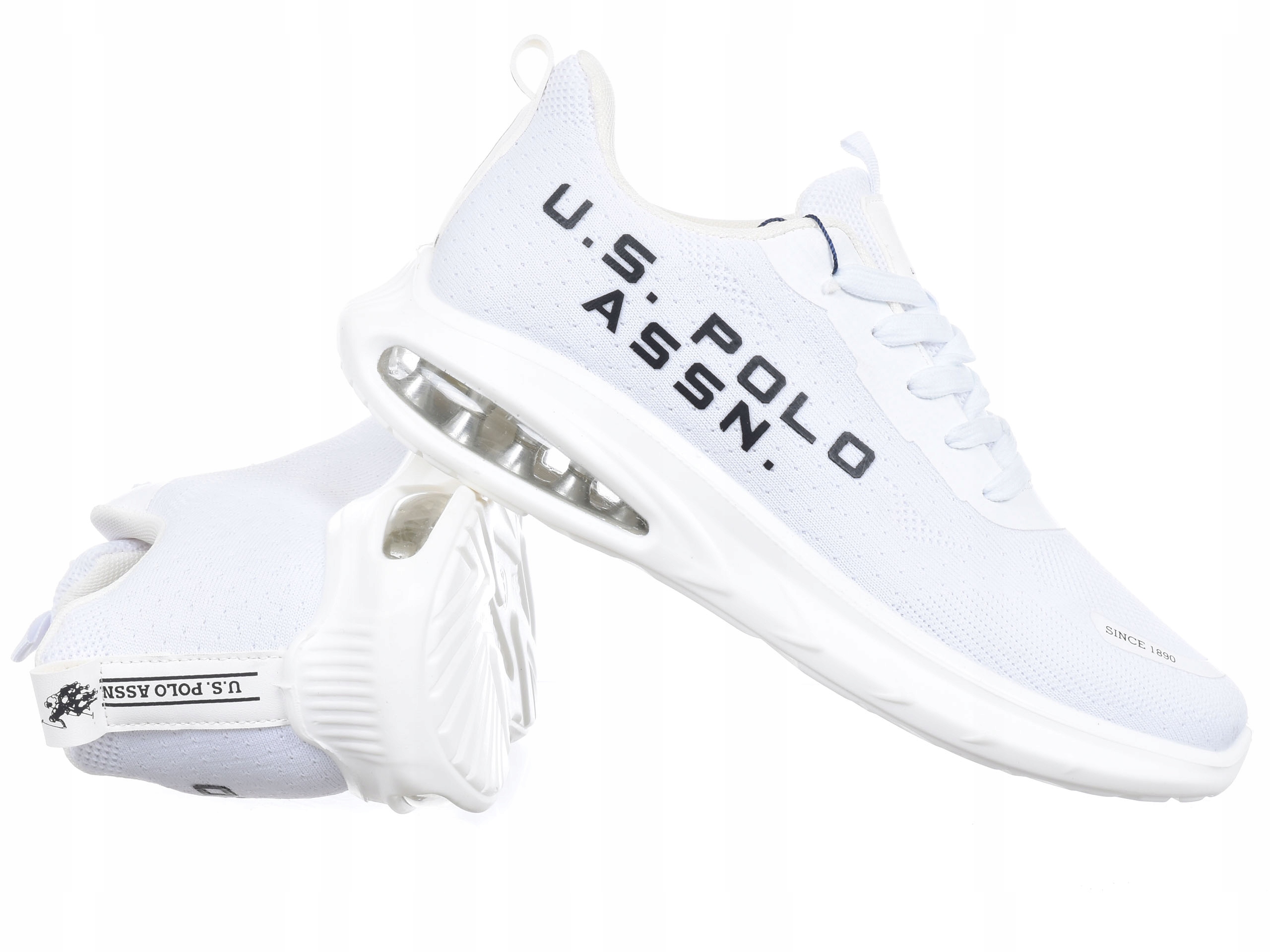 Pánské Boty U.s. Polo Assn. ACTIVE001-WHI008 Bílé Sportovní Boty