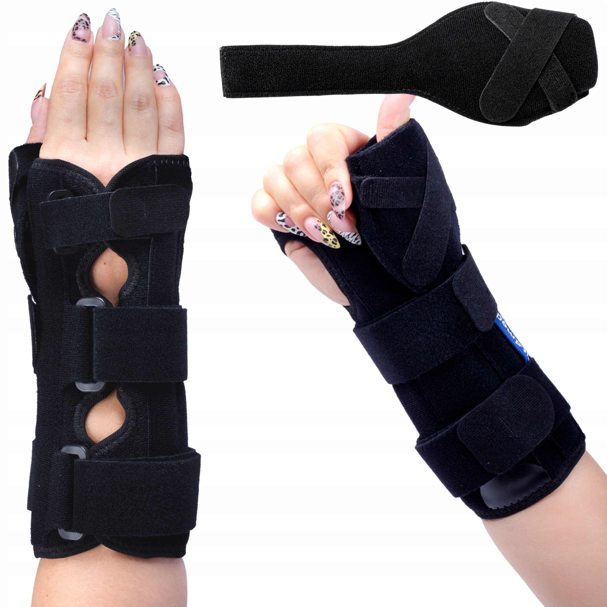 Orteza Stabilizator Nadgarstka Kciuka Mocne Rzep Dobrze Usztywnia