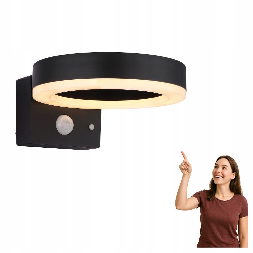 Solární Led nástěnné svítidlo 6W s čidlem a senzorem Solar 36507 Globo