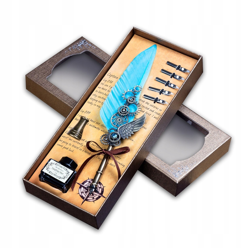 Sada pro Kaligrafii Pero Oceli Retro