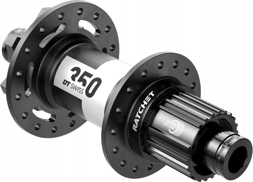 Zadní náboj Dt Swiss 350 Mtb 6 šroubů 148x12 Boost 28H Microspline 12