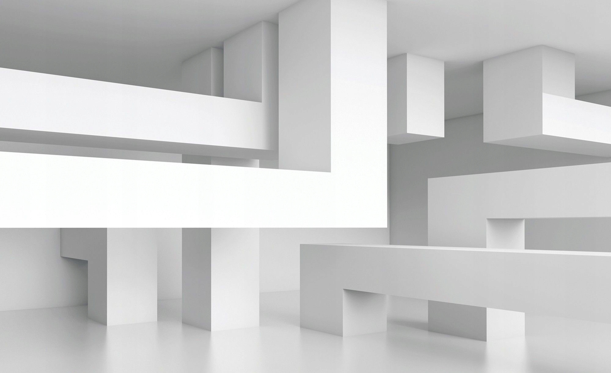 Vliesová fototapeta Bílé bloky abstrakce minimalismus loft 250x175 lepidlo