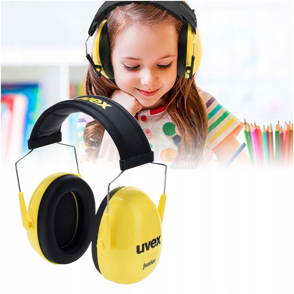 Nauszniki Dla Dzieci Ochronne Słuchawki Wygłuszające Wyciszające 3-16 Uvex