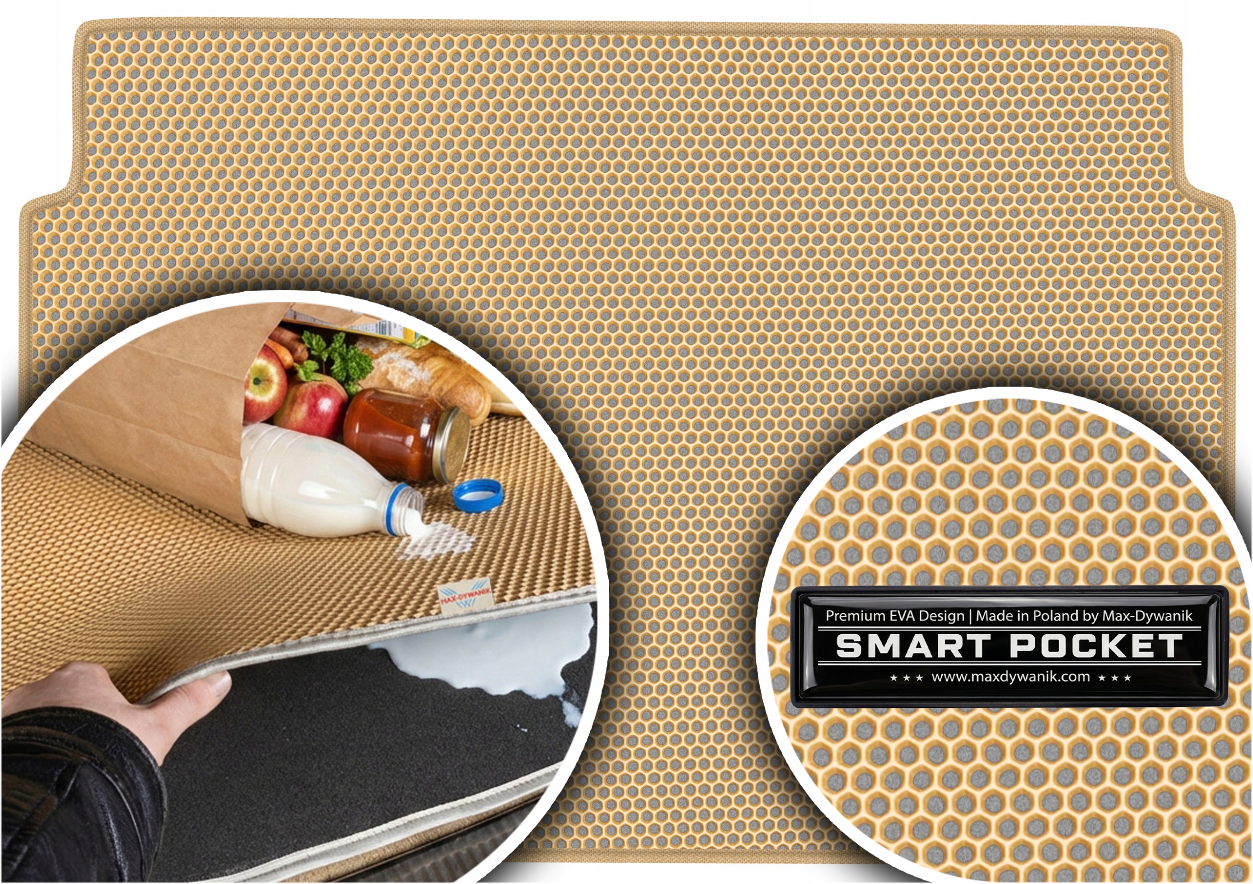 Citroen C4 Picasso I 5os 2006-2013 Vložka do zavazadlového prostoru Eva Smart Pocket Béžová
