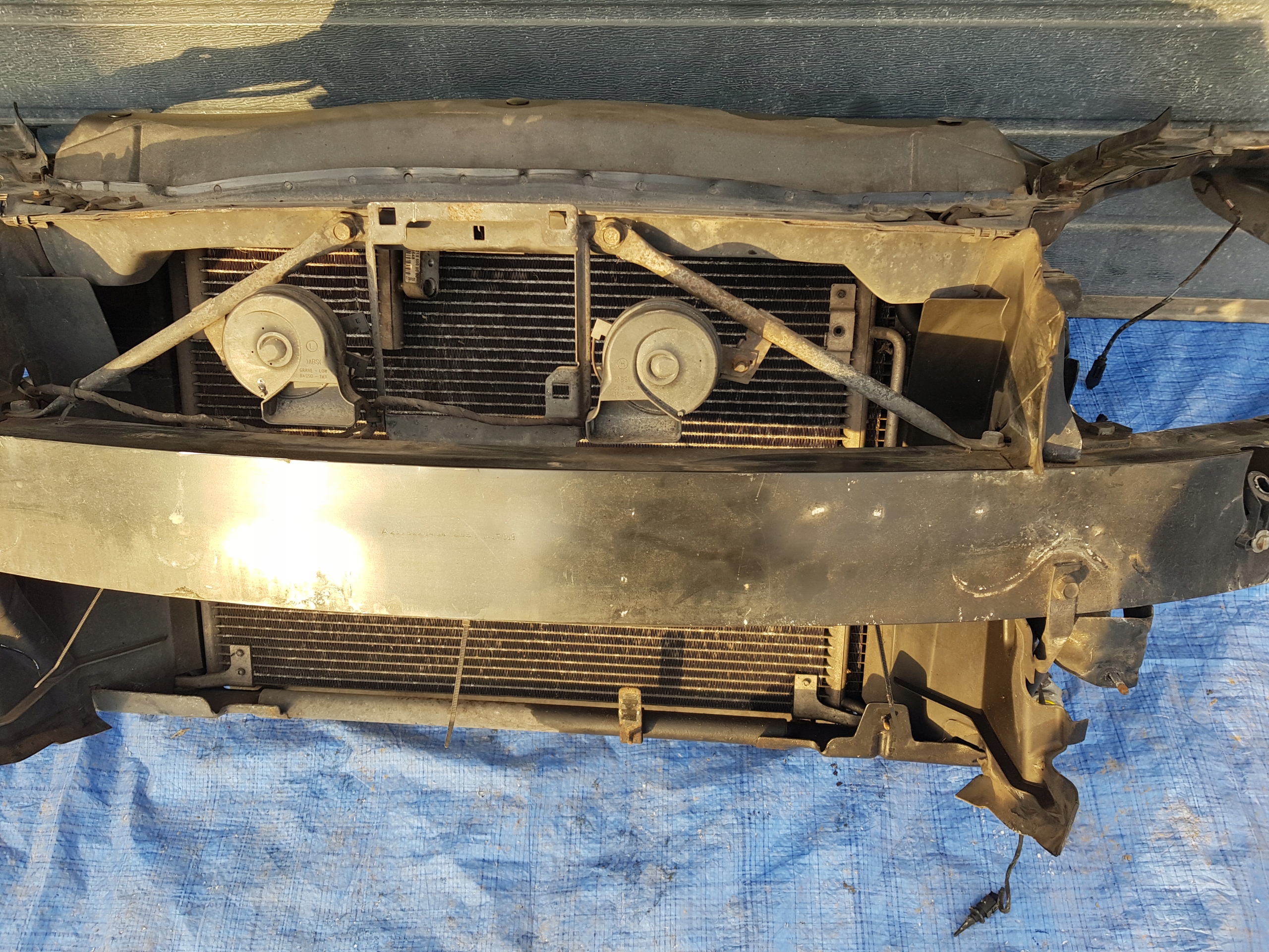 support panel for radiators radiator MERCEDES SL R230 W230 500 5.0 V8