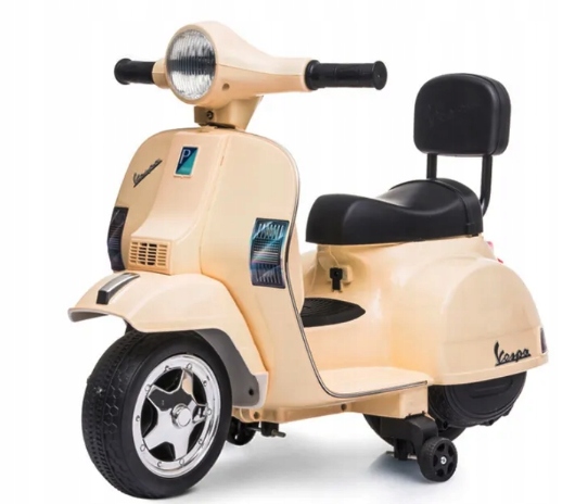 Skuter Na Akumulator Vespa Gts 300 Mini Dla Dzieci Beżowy