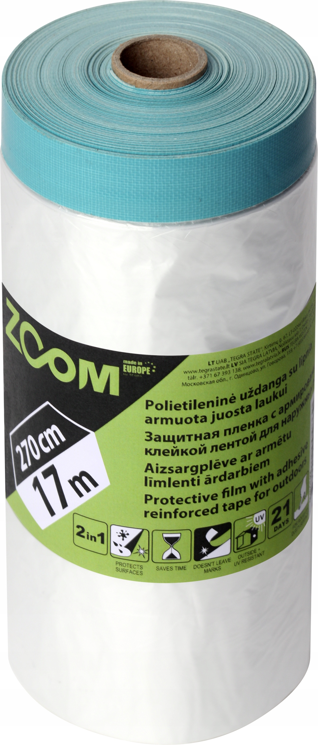 

Antychlap folia gruba z taśmą 2,7x17m zewnętrzna