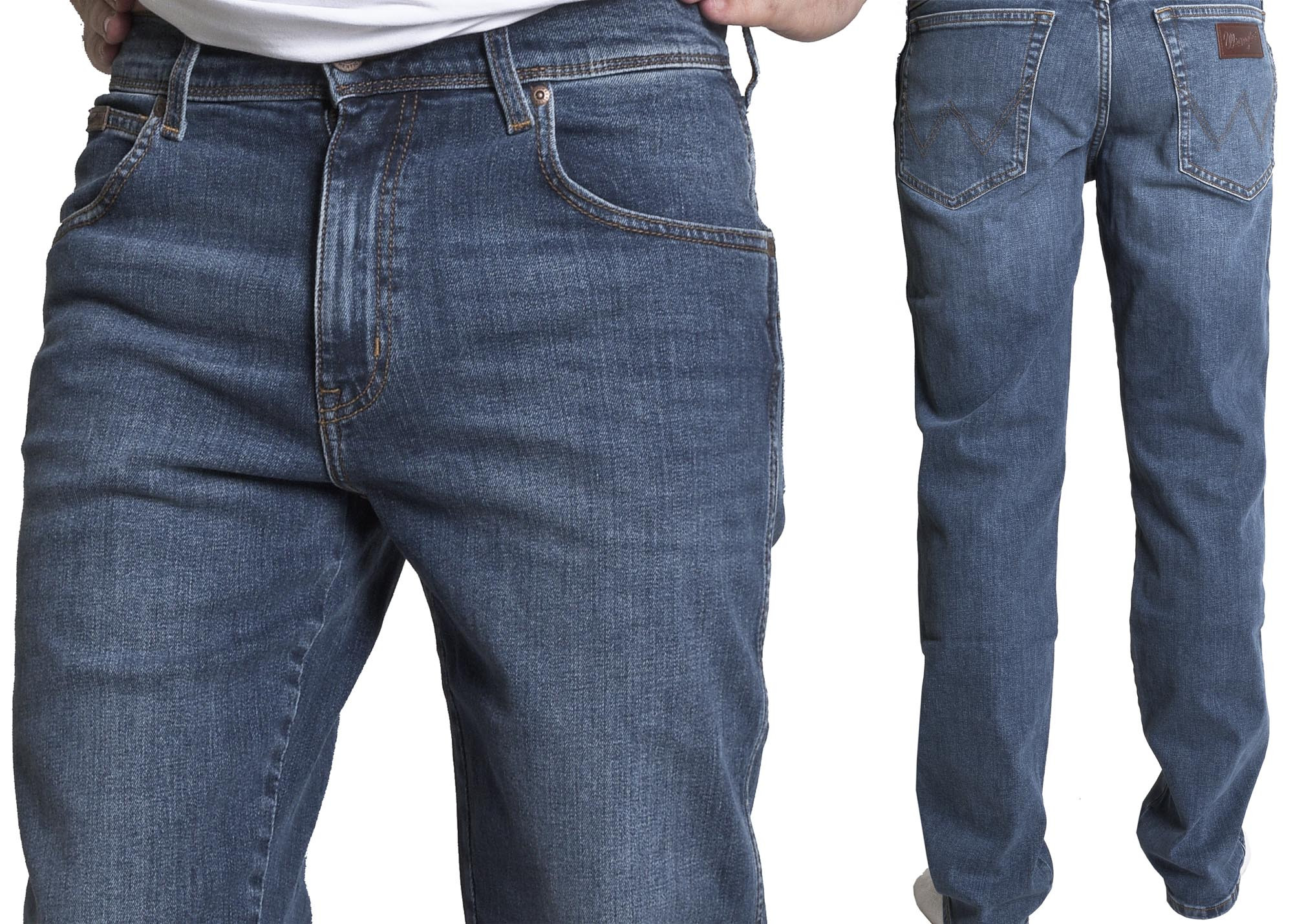 

Wrangler Spodnie męskie Texas jeans proste W42 L34