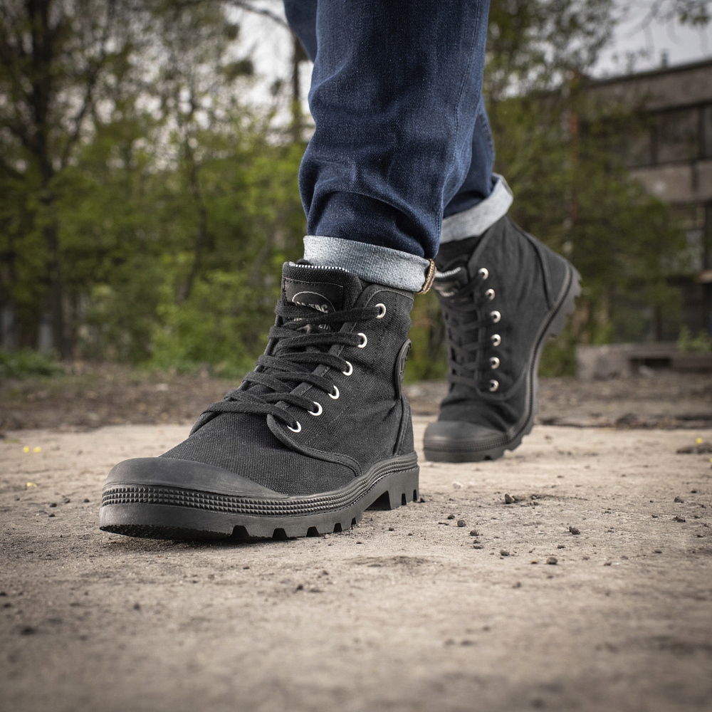 M-Tac ботинки военные треккинговые кроссовки черный 43 цвет доминирующий черный