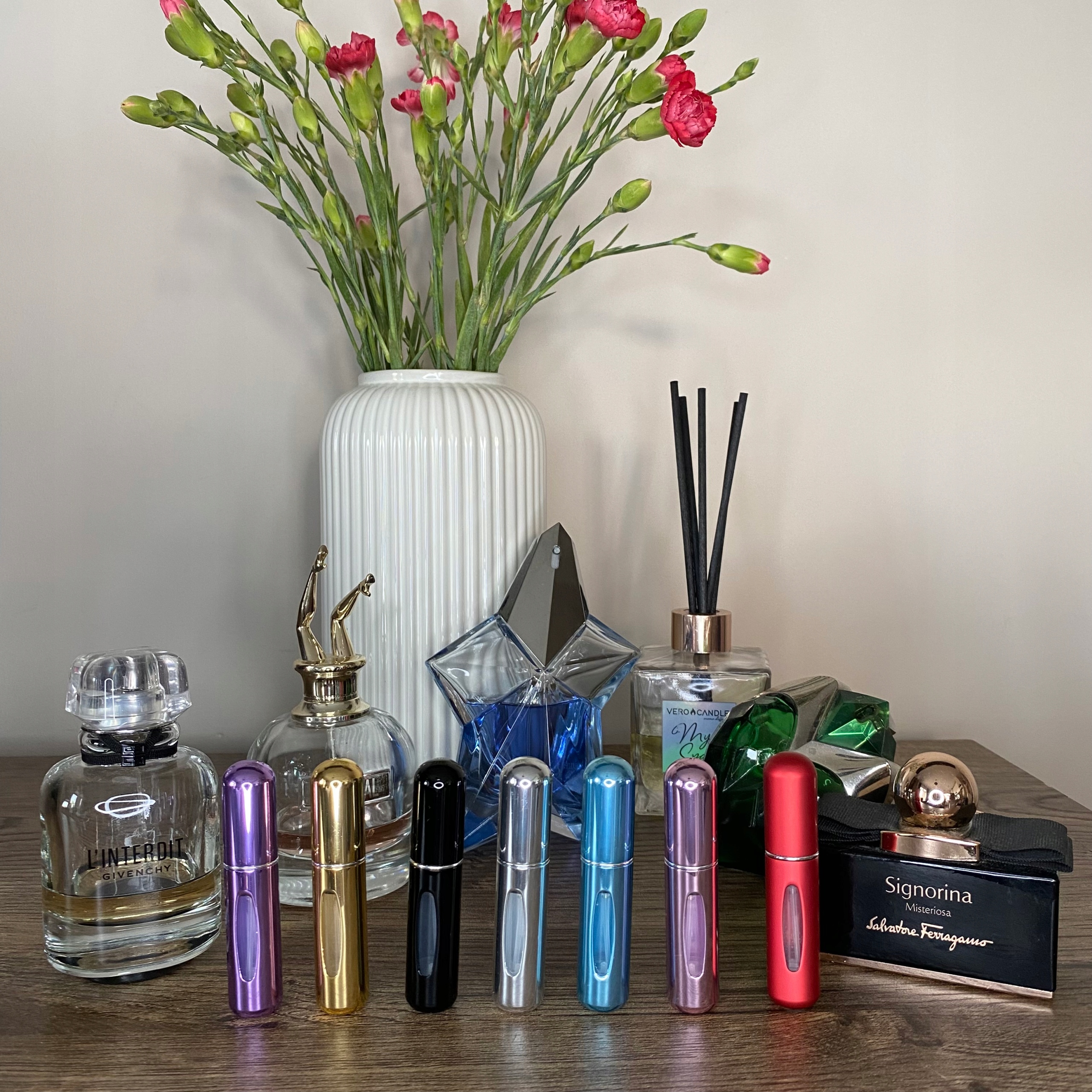 Cestovní Rozprašovače S Rozprašovačem Pro Parfémy 7 Ks