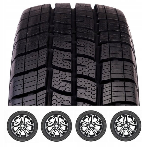 4x всесезонные шины 225 / 70R15C Vredestein Comtrac