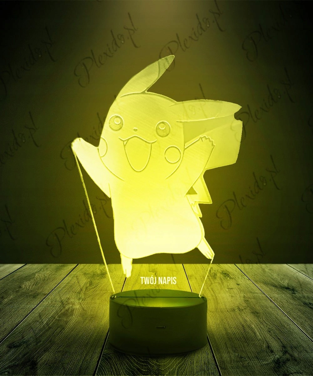 Pokémon - Lampe 3D Pikachu Angry ou Happy