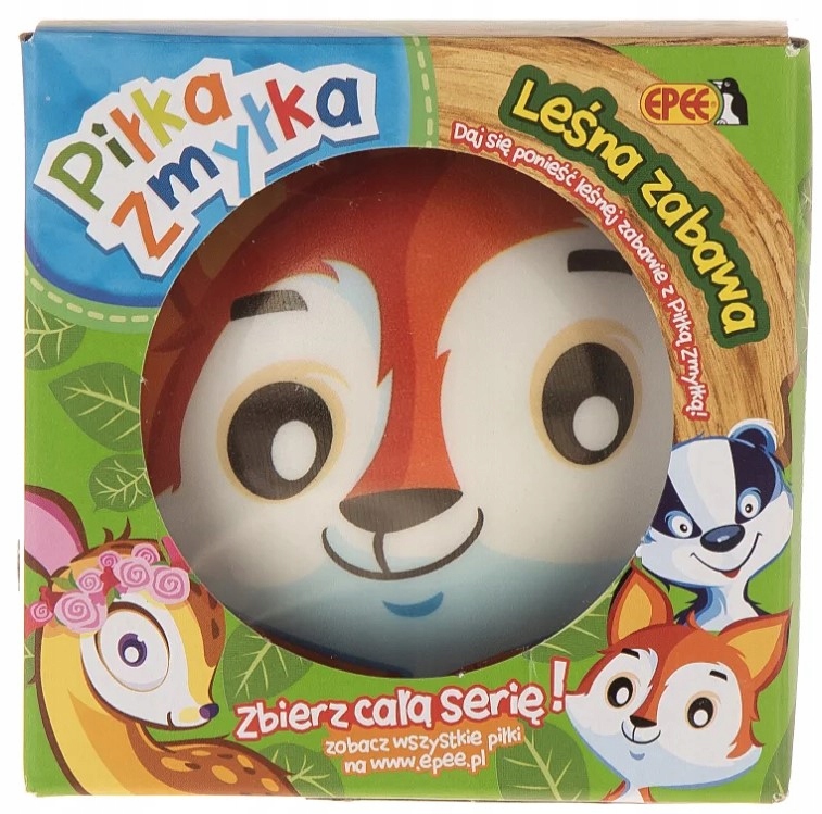 PIŁKA ZMYŁKA LEŚNA ZABAWA ZWIERZĘTA LEŚNE ZWIERZĄTKA LISEK EPEE Marka Epee