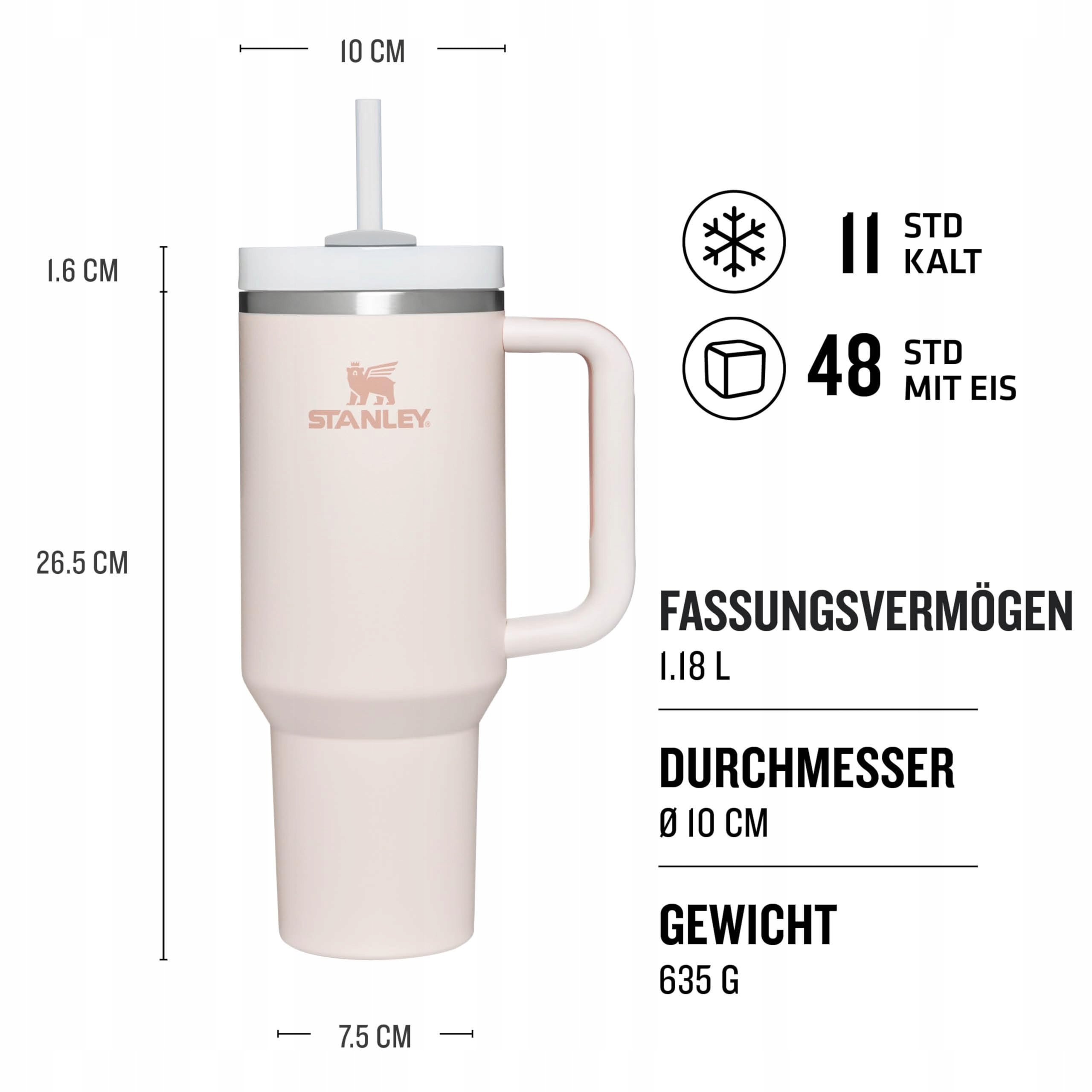 STANLEY QUENCHER H2.0 BUTELKA TERMICZNA 1.2L STAL NIERDZEWNA RÓŻOWA — miniatura 2