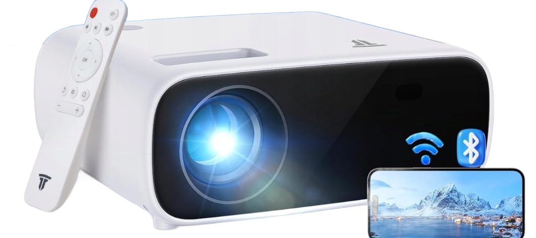 Projektor Wielio Full Hd 4K WiFi Bluetooth AT-M269D 200 palců Domácí kino