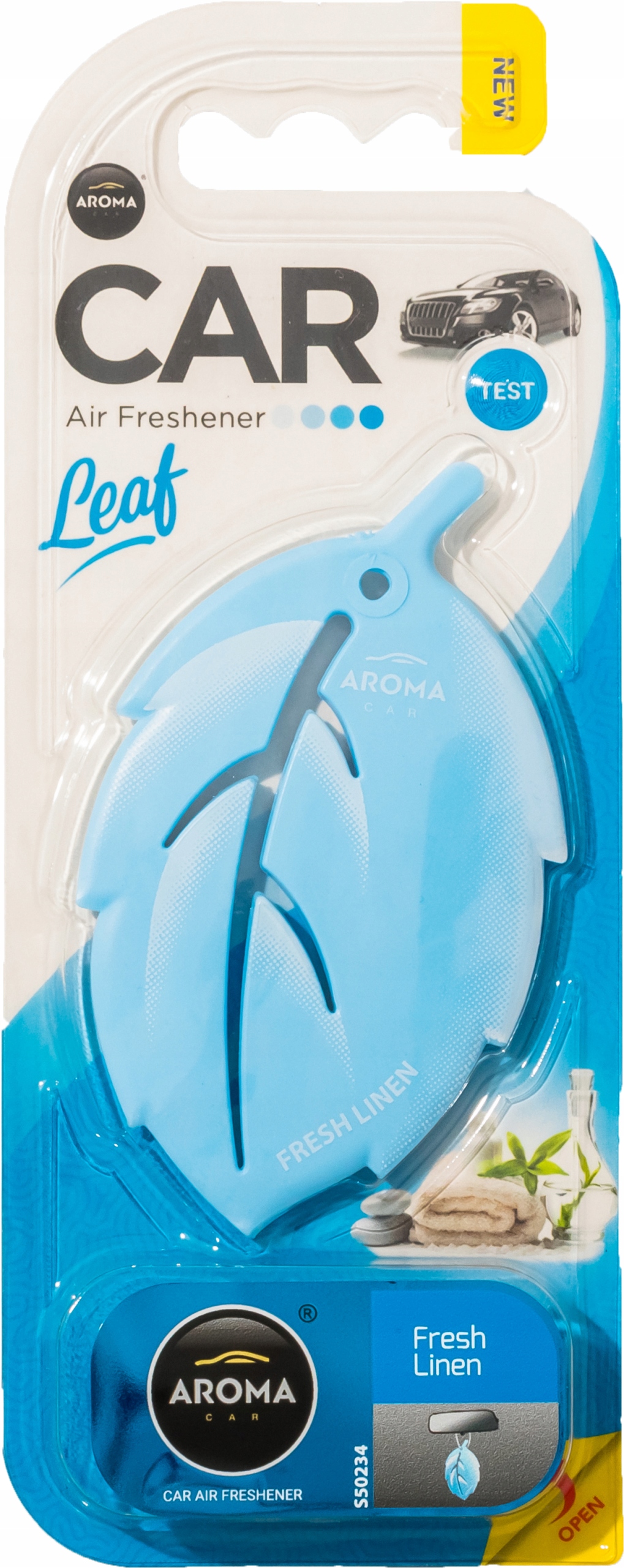 AROMA CAR Leaf LIŚĆ 3D FRESH LINEN ŚWIEŻEGO PRANIA