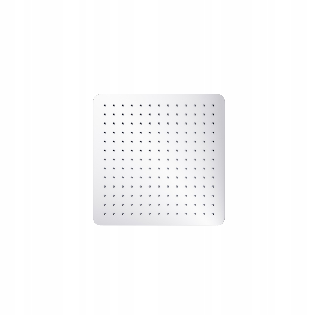 Chrómovaná sprchová hlavica 20 cm slim, štvorcová dažďová sprcha