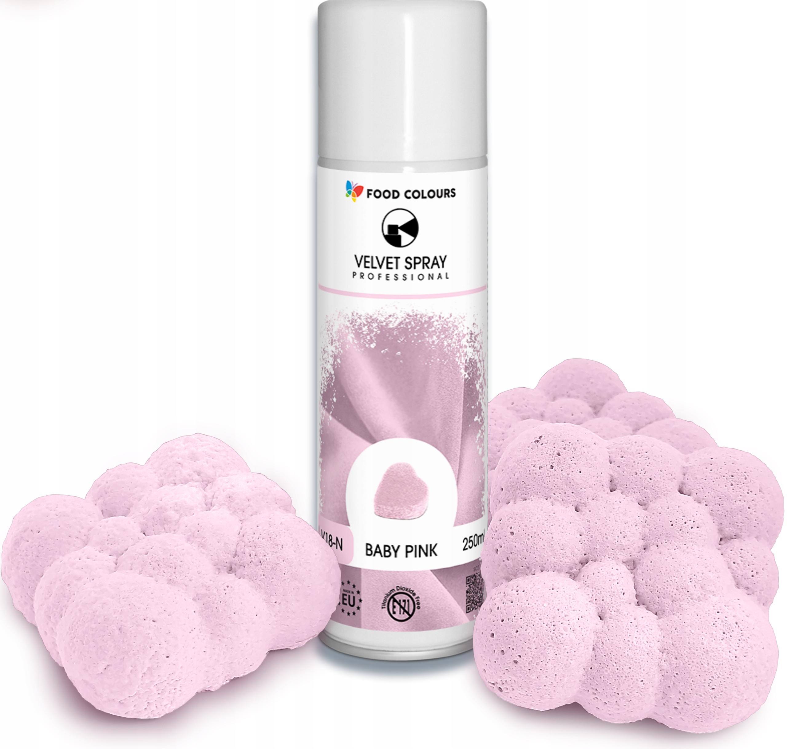 Potravinářská Ve Spreji Food Colours pink Pudrová Růžová 250 ml