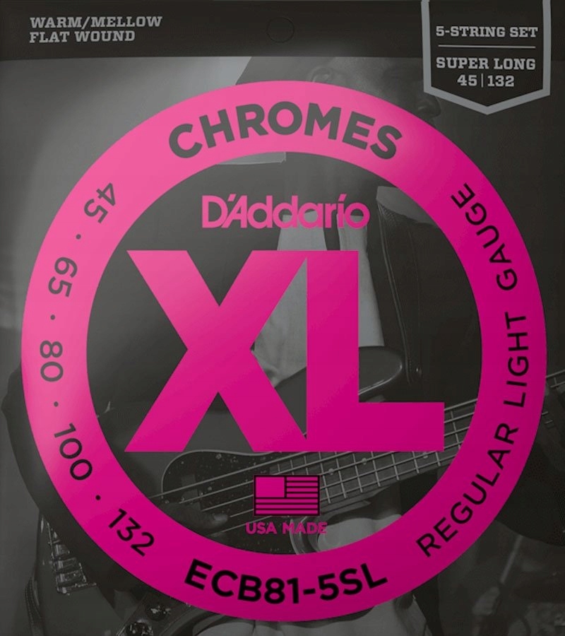 Struny D'addario Chromes ECB81-5SL (45-132) 5strunné