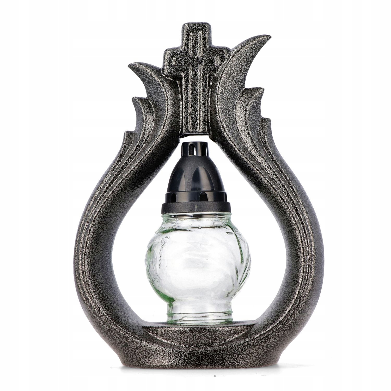 Znicz Ceramika PC czarny 30cm NOWOŚĆ