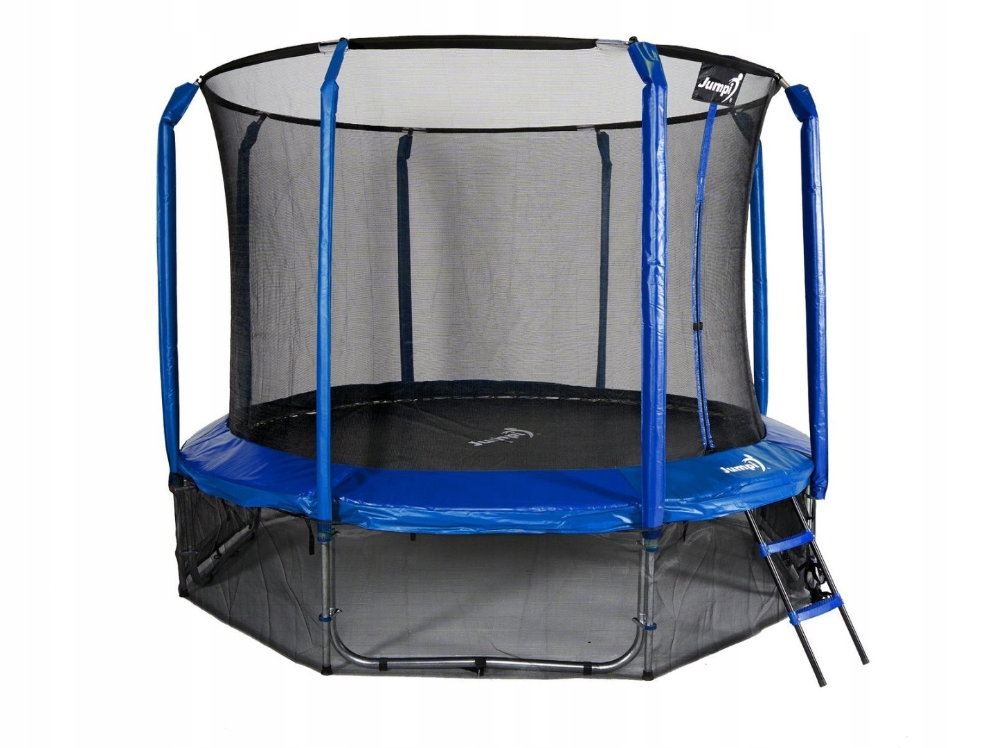 Trampolina Ogrodowa Jumpi 312cm/10FT Maxy Comfort Niebieska Z Wewnętrzną Si Stan opakowania oryginalne