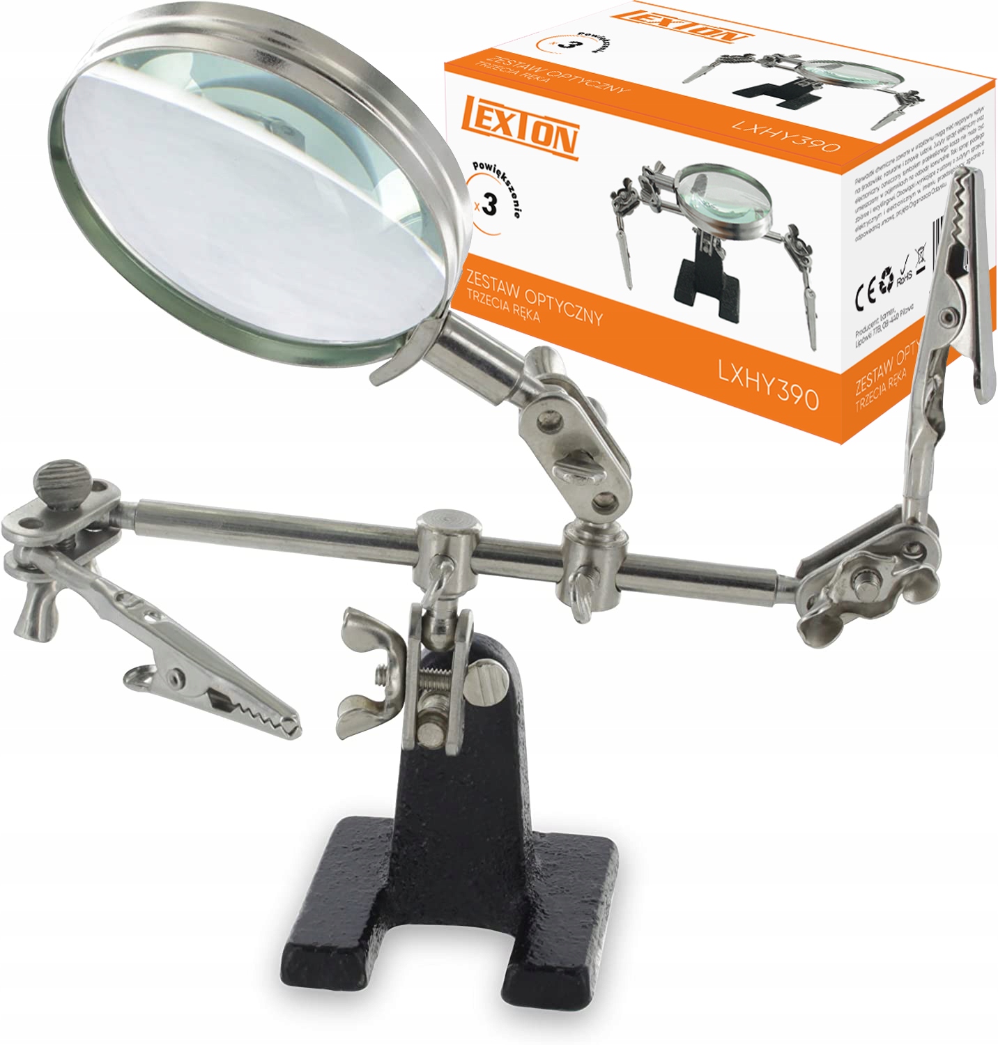 

Trzecia Ręka Zestaw Do Lutowania Uchwyt Lupa