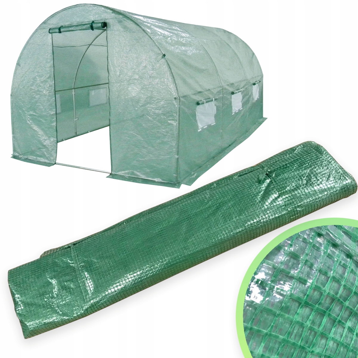 

Folia poszycie na tunel 4iQ 2,5x4m Zielone