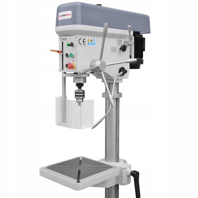 PRZEMYSŁOWA STOŁOWA WIERTARKA CORMAK WS32GP 400V/1,5kW KOLUMNOWA CHŁODZENIE Zasilanie 400 V