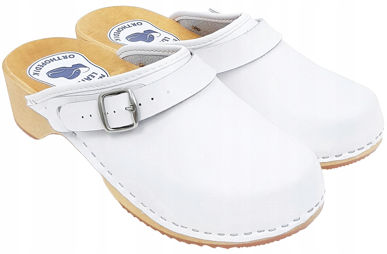 Chodaki Klamra Pełne Drewniaki Trepy Medyczne *36* Rozmiar 36