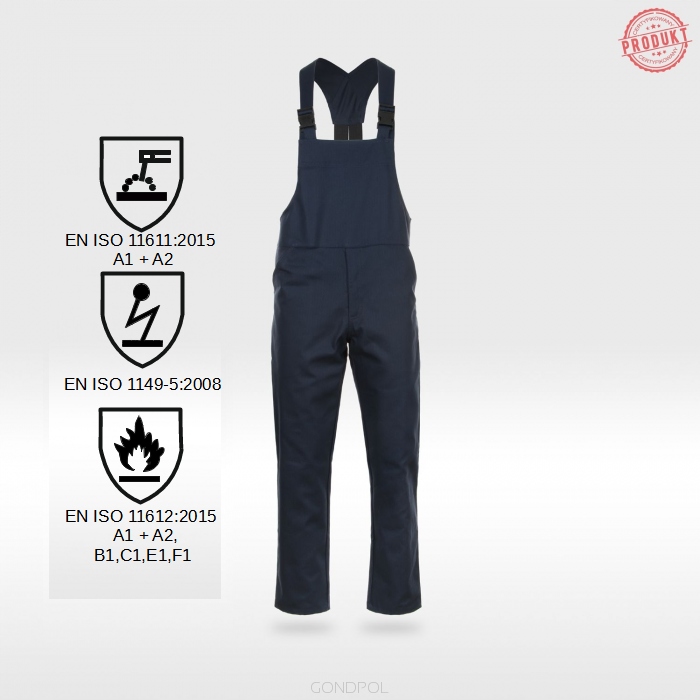 

Spodnie Spaw. Trudnopalne Antystatyczne Mocne 54