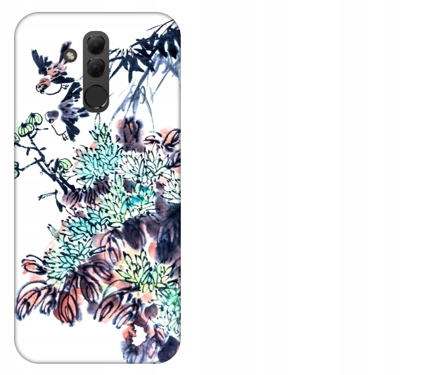 

Etui pokrowiec Huawei Mate 20 Lite Kwiaty akwarela