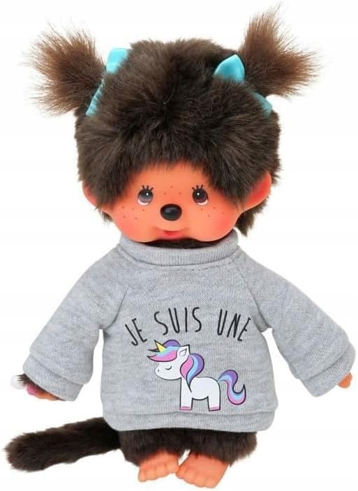 Monchhichi Unicorn Plyšák 20 cm Plyšová Hračka Figurka Bandai