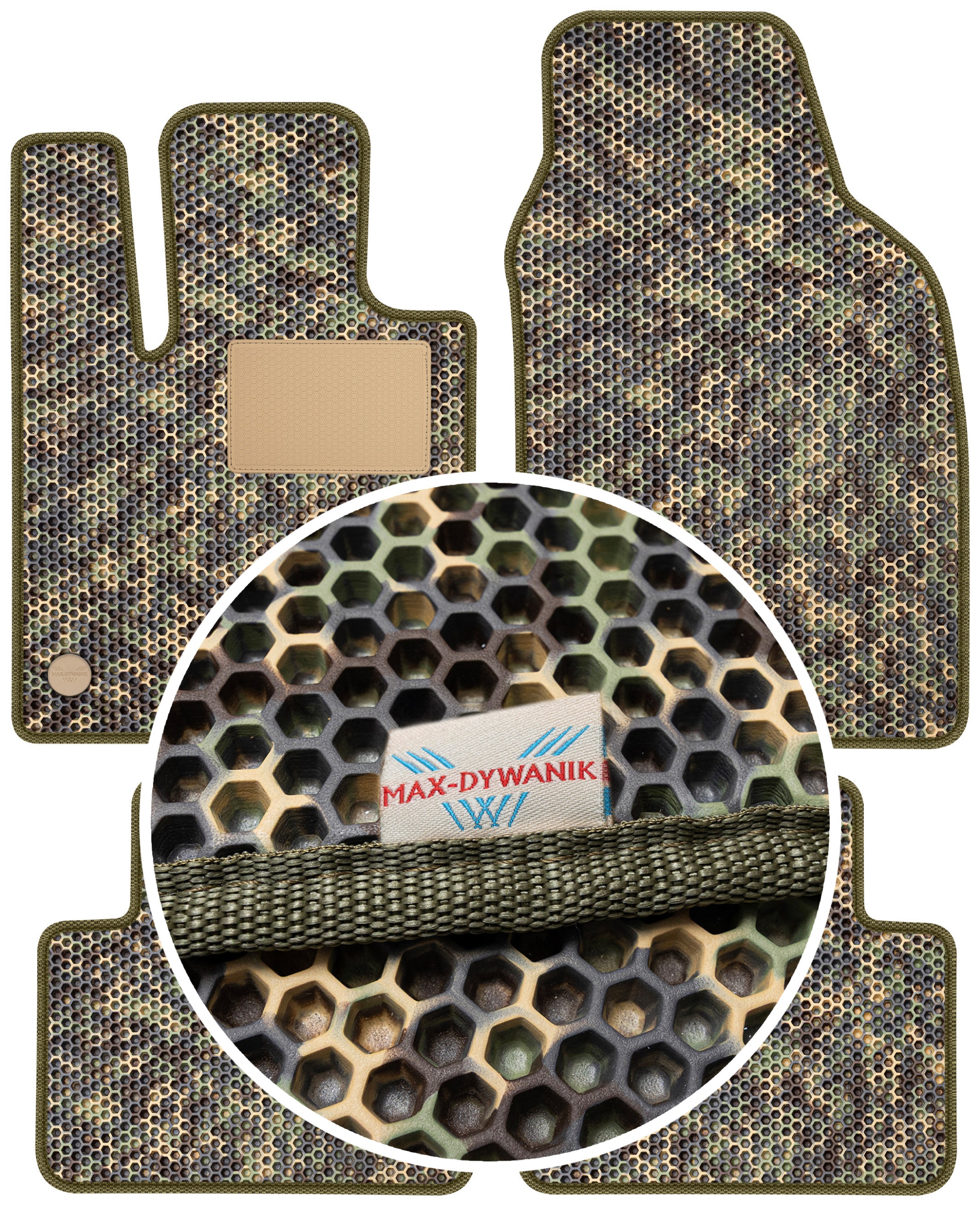 Fiat 500e 2019 Gumové rohože do auta Eva Moro