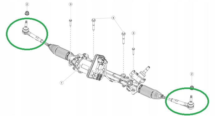 TESLA 3 KONCOWKA DRAZKA K ZAMIENNIK 1044841 00 E Part number EV RKDKTM3