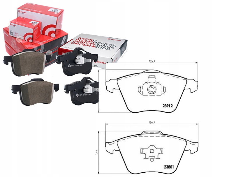Brzdové Destičky Volvo S40 II V50 04 Brembo