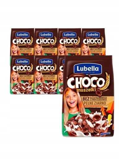 Levně 1x Lubella Mlékovky Choco obilné mušle čokoládové 9x500g