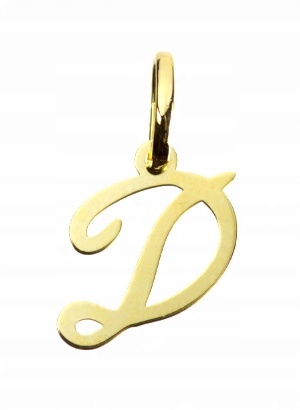 

Literka "D" Zawieszka Złota 333