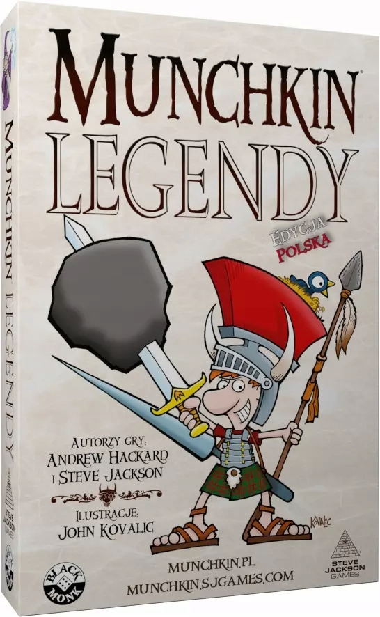 Munchkin Legendy Gra Planszowa Karciana Towarzyska Rozrywka Imprezowa Zabaw