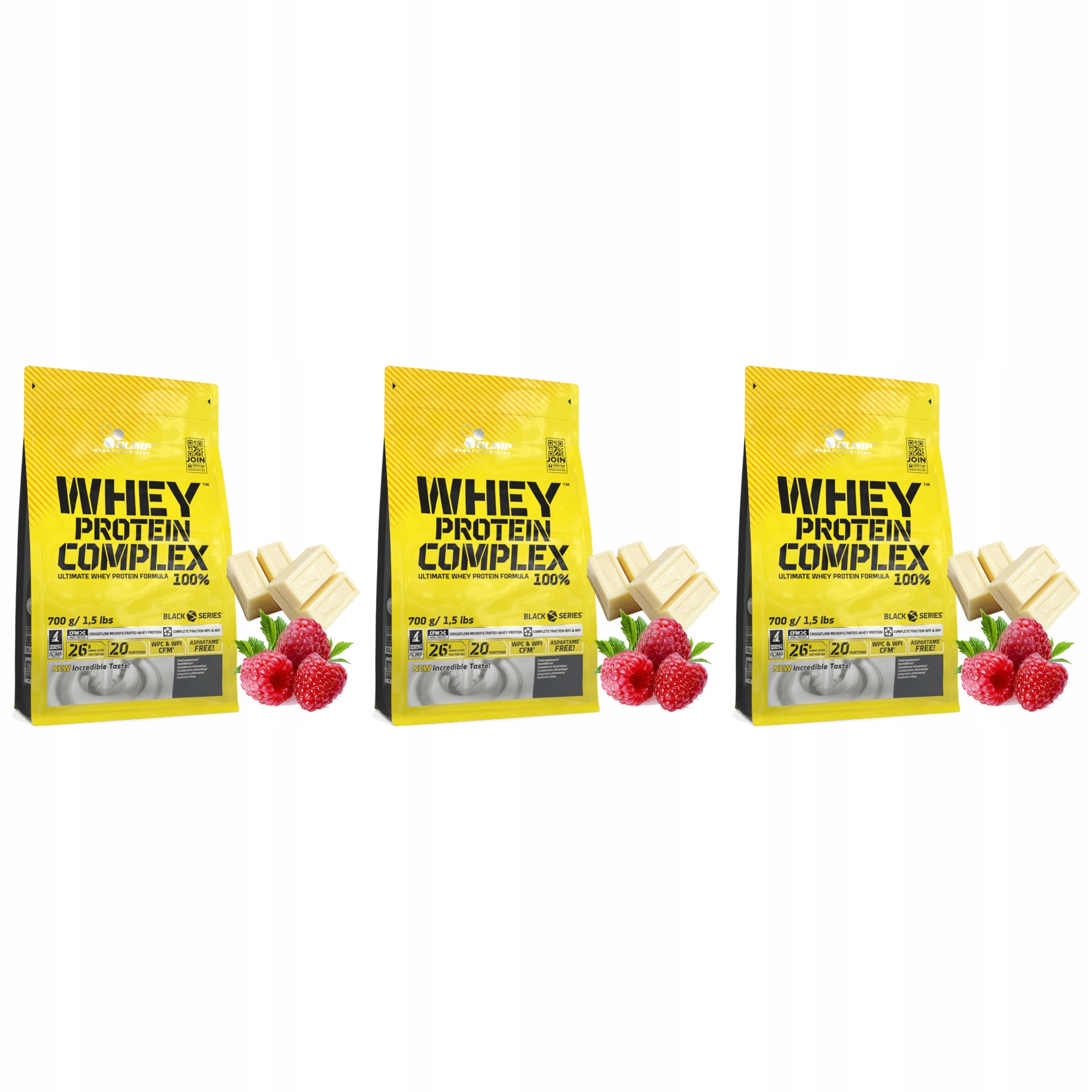 3x Bílkoviny Whey Protein Complex 100% Izolát Cfm Koncentrát 700 g Olimp