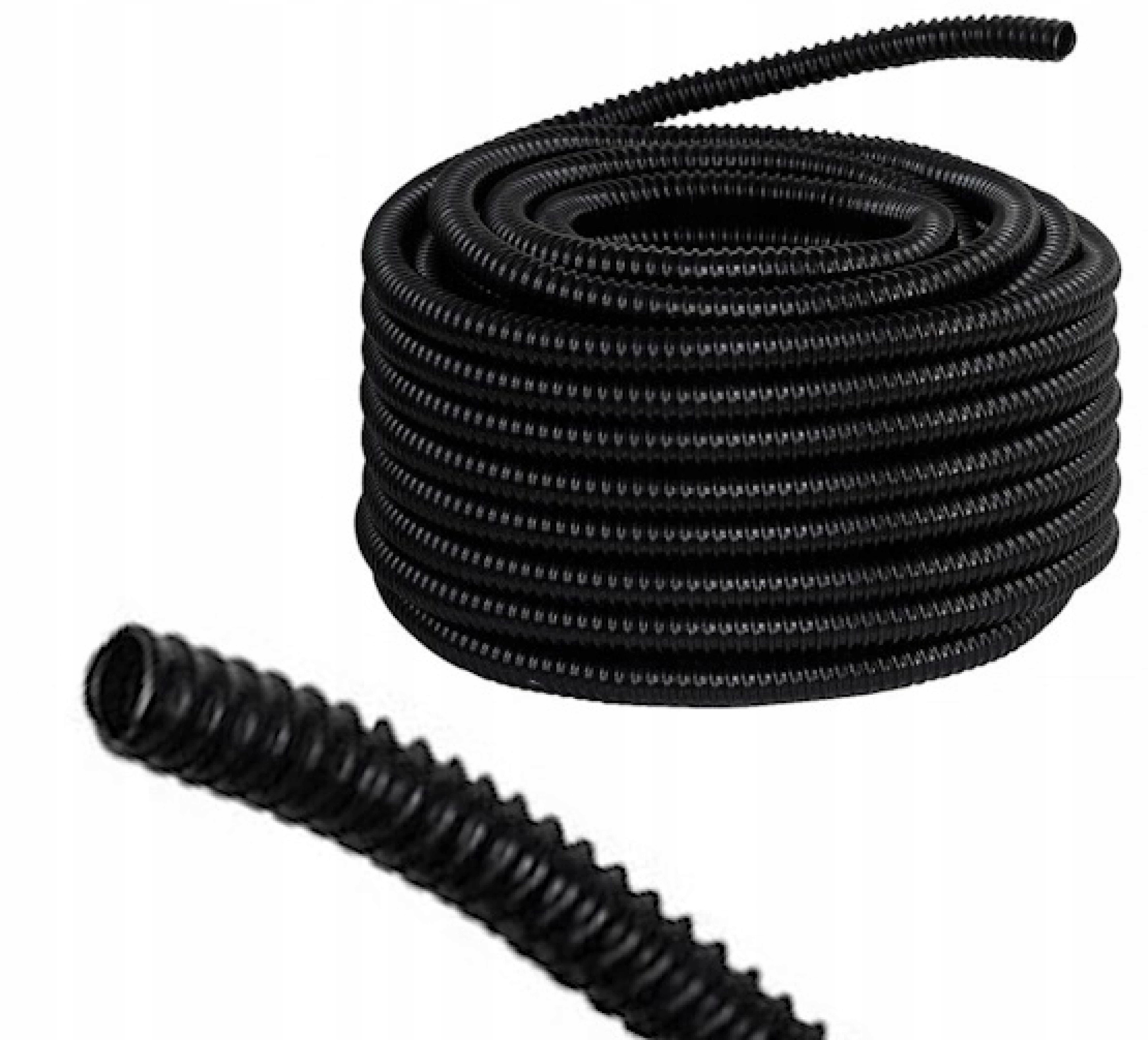 Pružná rúrka Gus Peszel priemer 32 mm 320N Uv Samozhášavá čierna 30 m