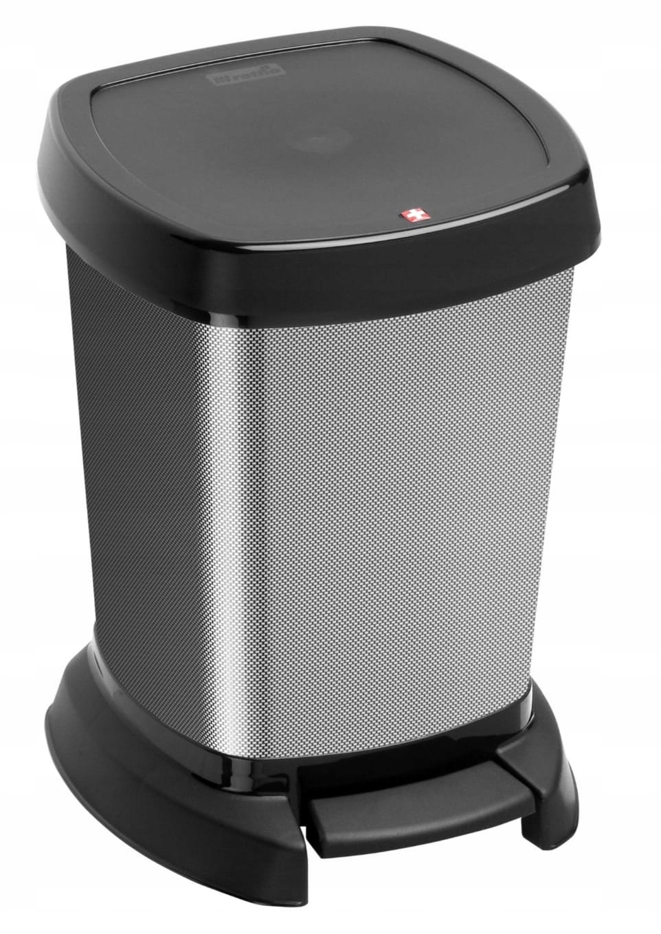 Levně Odpadkový Koš S Pedálem „rotho Carbon“ 6 litrů