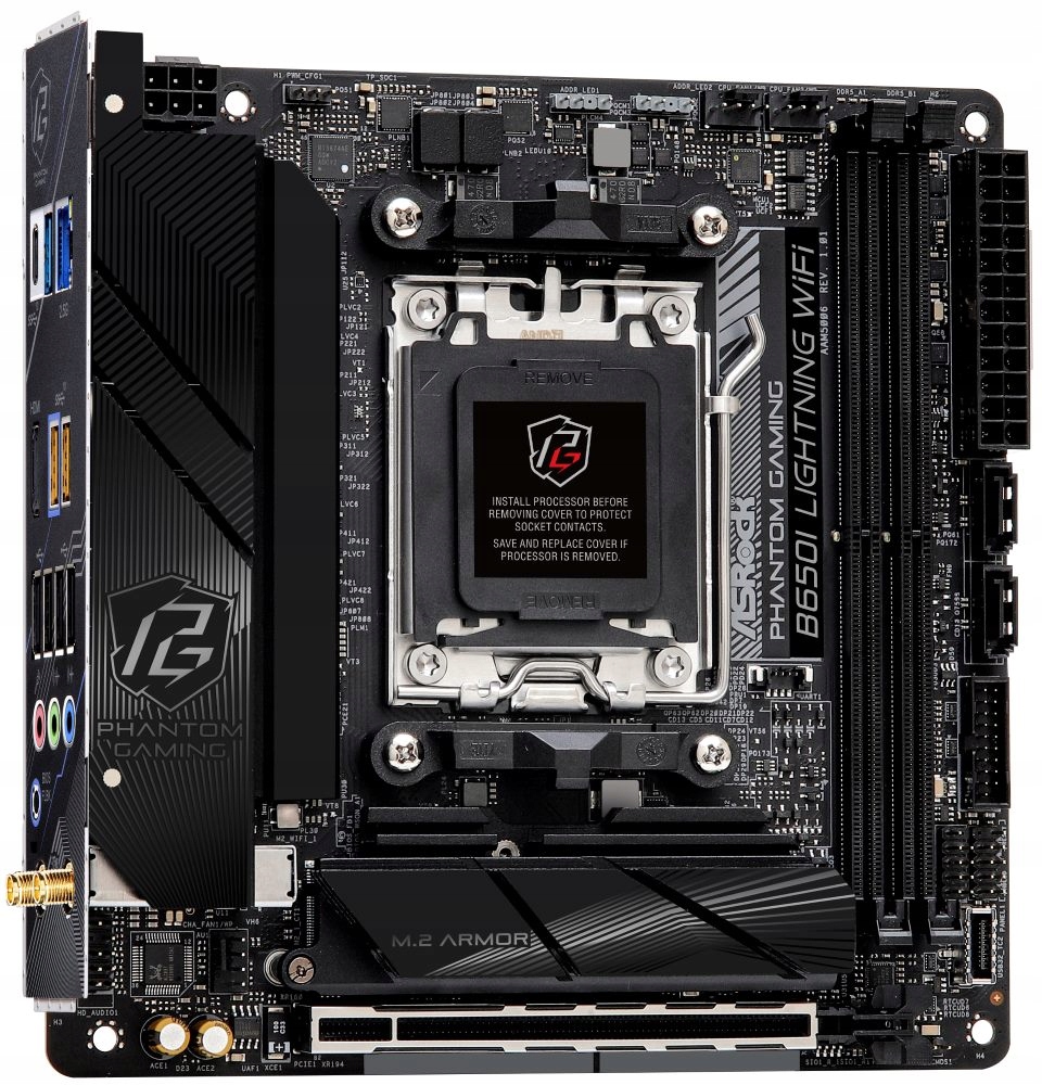 ASRock B650I Lightning WiFi Amd B650 AM5 2x DDR5 DIMM 2x M.2 Hdmi