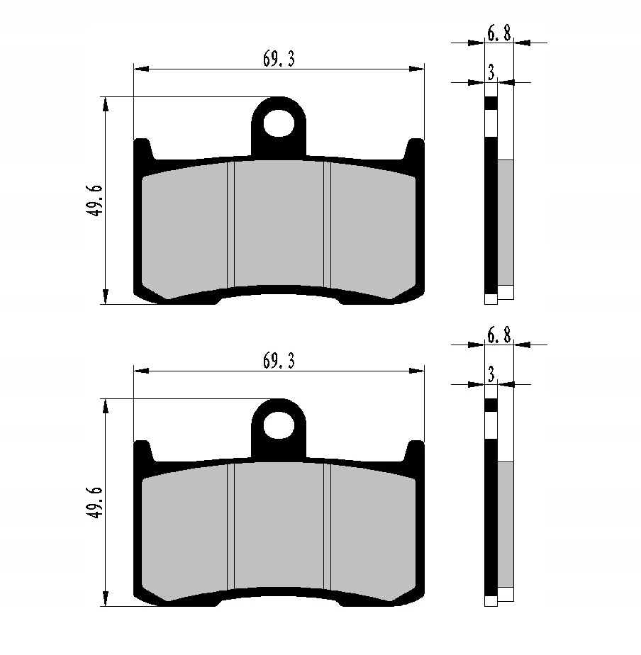 KLOCKI HAMULCOWE PRZÓD SUZUKI GSX 1300 B-KING Producent Nistal