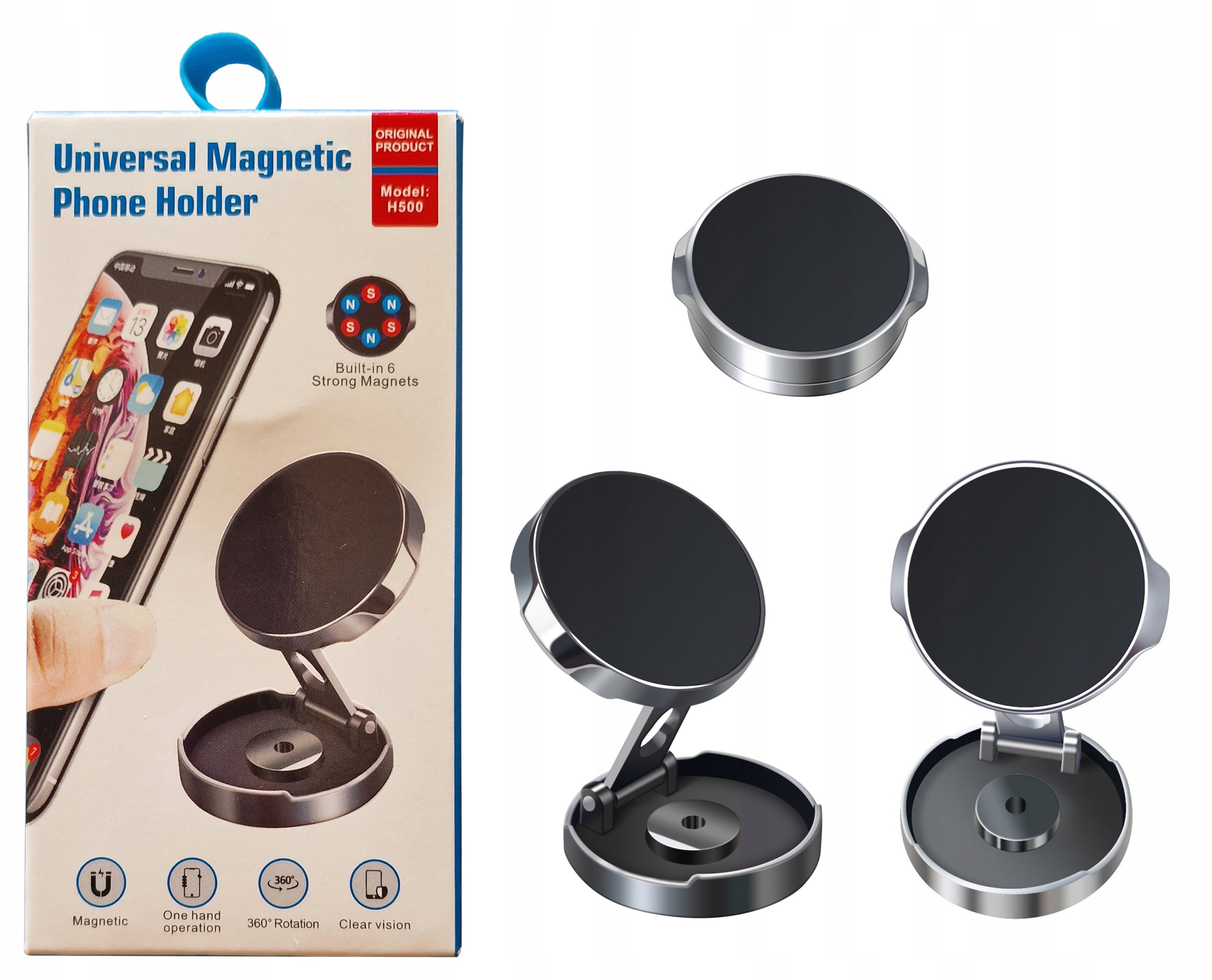 Uchwyt Magnetyczny Na Telefon Samochodowy Obrotowy