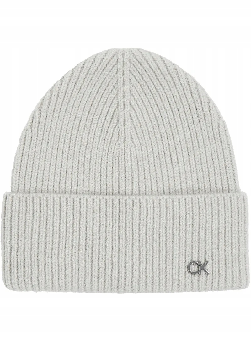 Čepice Zimní Calvin Klein Ck Metal Chunky Rib Beanie K60K612592 Ceh