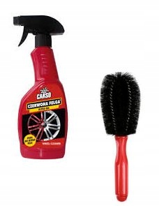 Carso CZERWONA FELGA płyn do mycia felg + SZCZOTKA