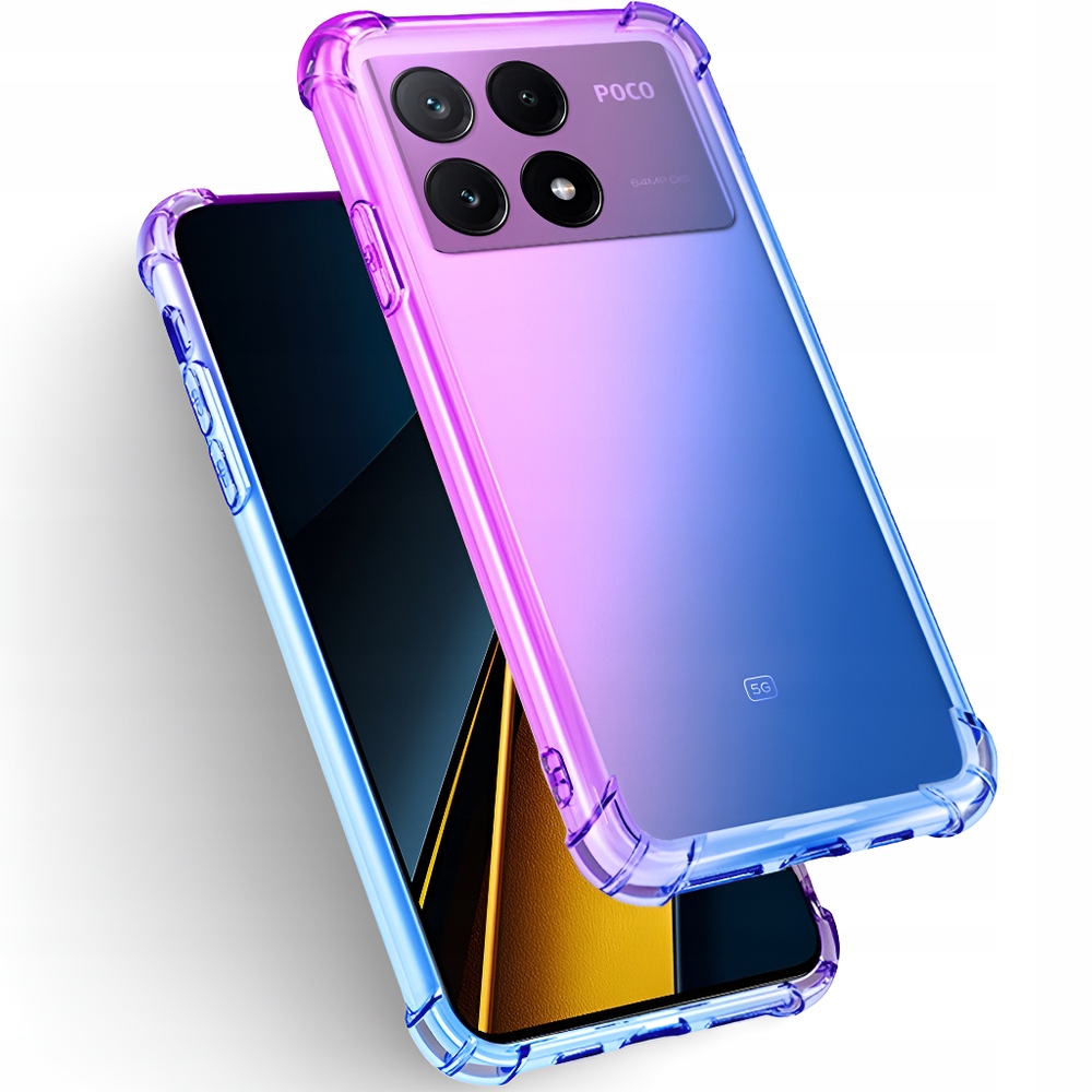 Etui Gradientowe Do Xiaomi Poco F6 Pro 5G Case Ochrona Krawędzi I Obiektywu